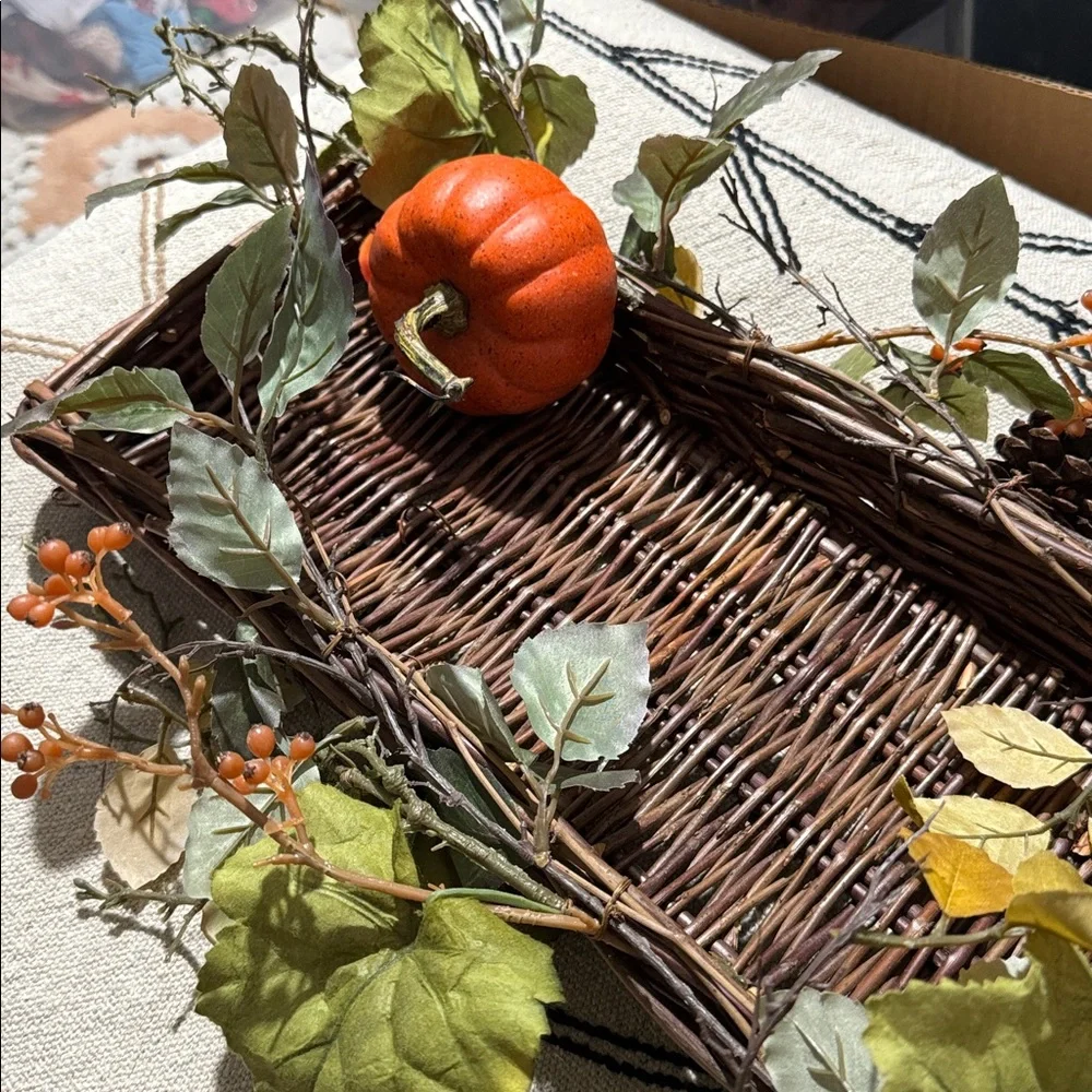 Pottery Barn Faux Autumnal Centerpieces 36” x8”
